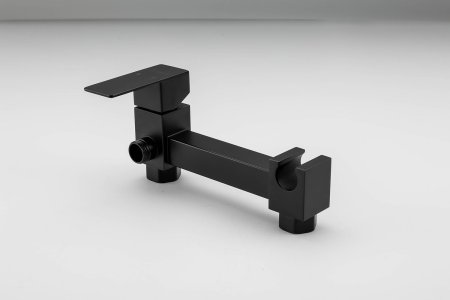 Смеситель с гигиеническим душем Frap F7504-6, однорычажный, черный