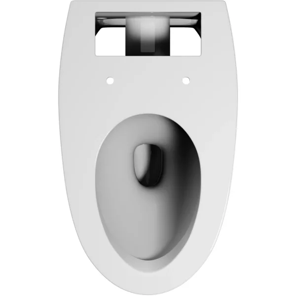 Унитаз подвесной Abber Bequem AC1124P импульсный, безободковый, с сиденьем микролифт, белый