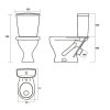 Унитаз-компакт Sanita Luxe Эталон Комфорт ETLSACC01030713 с микролифтом, белый