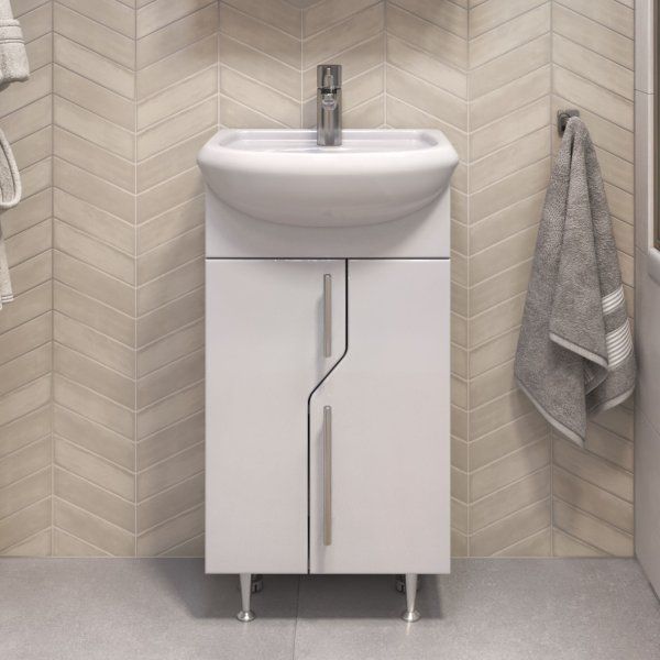 Тумба под раковину VIGO Turin 450-2-0 (Уют) поставляется в разобранном виде (223)