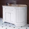 Мебель для ванной Tiffany World York nuovo YOR4130-BA+S53 bi комплект 130 белый/серебро
