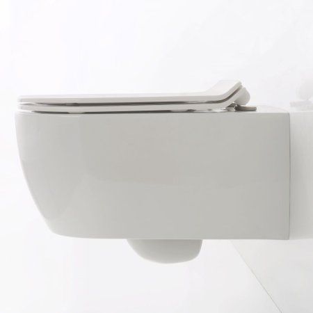 Унитаз подвесной SSWW CT2039V с тонкой крышкой, белый глянцевый