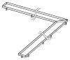 Решетка под плитку Tece TECEdrainline Plate 610970 90х90 угловая, нержавеющая сталь