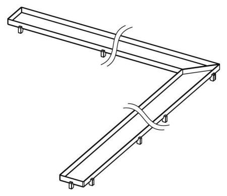 Решетка под плитку Tece TECEdrainline Plate 610970 90х90 угловая, нержавеющая сталь