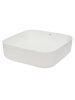 Раковина накладная квадратная, AQUAme AQM5011 цвет белый матовый 390x390x130