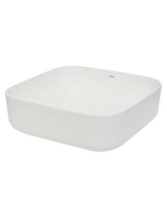 Раковина накладная квадратная, AQUAme AQM5011 цвет белый матовый 390x390x130