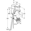 Смеситель для раковины Kludi MEDI CARE 341150524 хром