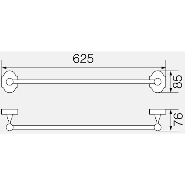 Полотенцедержатель 62,5 см Veragio Stanford Bronzo VR.STD-7721.BR