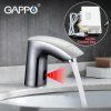 Смеситель для раковины электронный (сенсорный) Gappo G518 хром