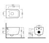 Унитаз подвесной Hatria Bianca Y1X401