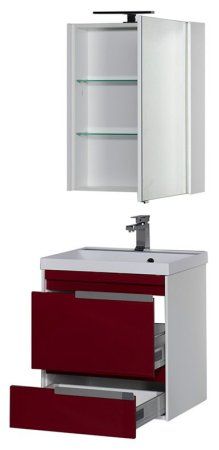 Мебель для ванной Aquanet Тиволи 00180062 60 бордо