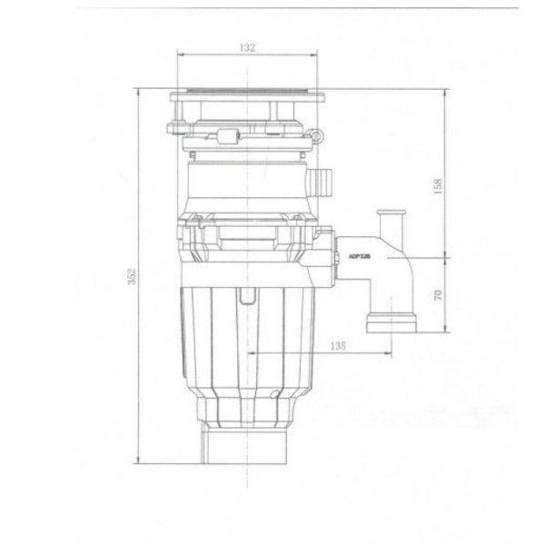 Измельчитель пищевых отходов бытовой Bone Crusher 610 AS