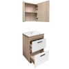 Тумба-умывальник COMFORTY "Тулуза-60" сосна лоредо с раковиной "Quadro 60 "