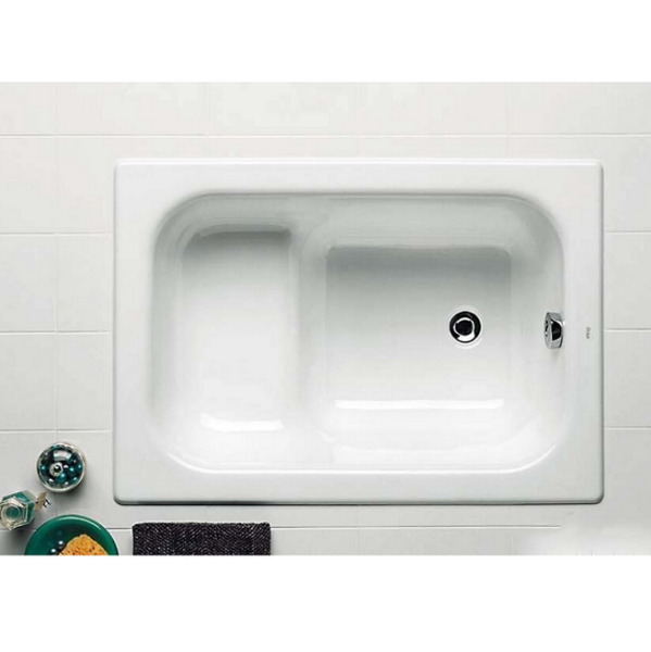 Ванна чугунная Roca Continental Banaseo 213000001 100х70 см, сидячая