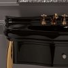 Тумба с раковиной Kerasan Retro 7363K4 100 2 ножки, черный/золото