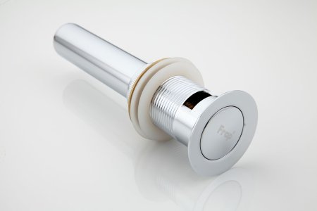 Донный клапан для раковины с переливом Frap F66-2, хром