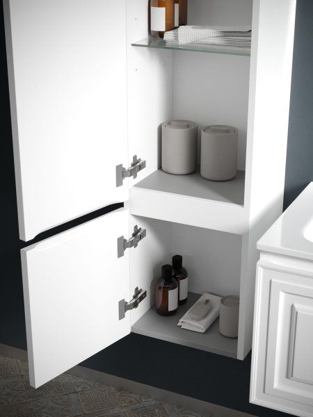 Шкаф-пенал SANCOS Very подвесной левый,  Bianco , 350х300х1600 мм,  PVR35LW