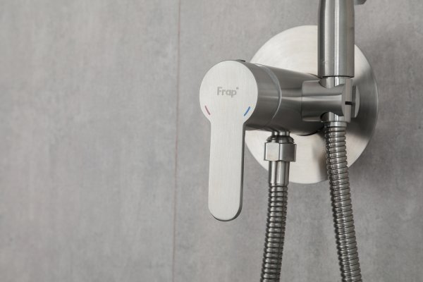 Гигиенический душ встраиваемый однорычажный Frap F7JF28RS01ER нержавеющая сталь
