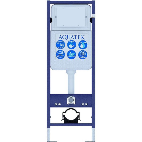 Инсталляция для подвесного унитаза Aquatek Standart 37 INS-0000017 без клавиши смыва