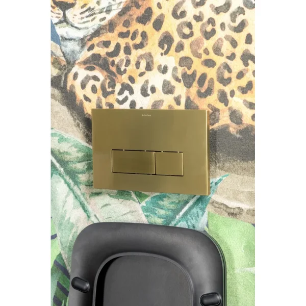 Кнопка смыва Boheme 669-MG для инсталляции, золотой матовый