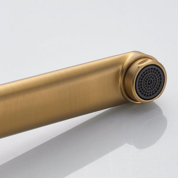 Смеситель для ванны однорычажный  Shevanik S4322G, Золотой сатин