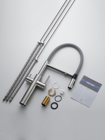 Смеситель для кухни Shevanik S478L, Сатин