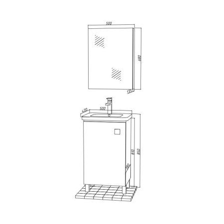 Раковина Мклассик 6641 Como 50