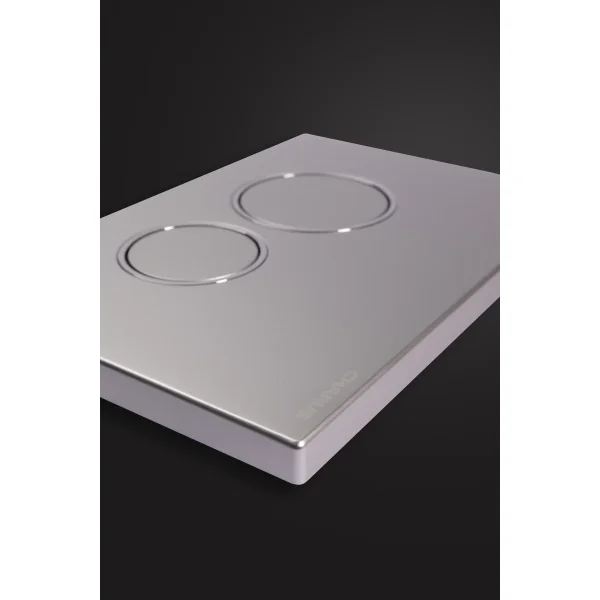 Кнопка смыва Charus Spazio FP.330.46.01 для инсталляции, матовый хром/хром/матовый хром