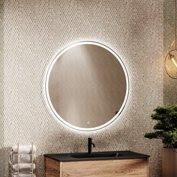 Зеркало для ванной комнаты SANCOS Bella D900 c подсветкой,  BE900