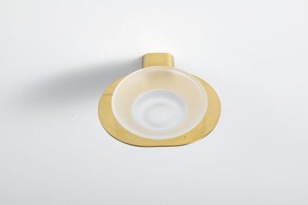 Мыльница стеклянная Gappo G3TE09NR02YS-3HM, золотой сатин