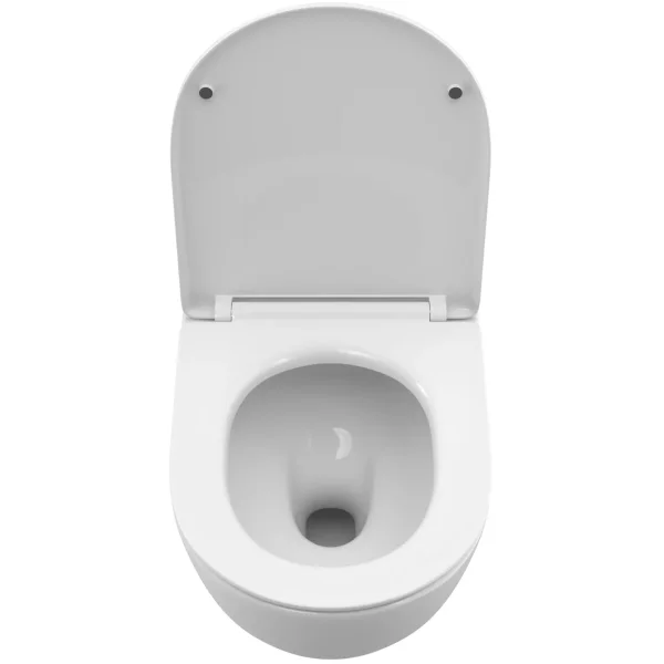 Унитаз подвесной BelBagno Uno BB5177CH-TOR/SC безободковый, торнадо, с сиденьем микролифт, белый