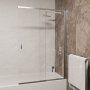 Шторка на ванну RGW Screens 03114010-11 стекло прозрачное/профиль хром