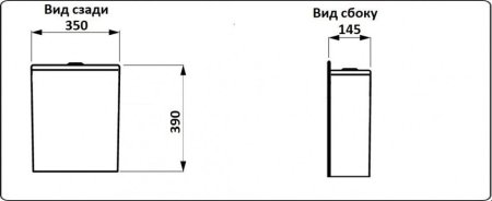 Унитаз напольный CeramaLux 1218A, Бело-Глянцевый