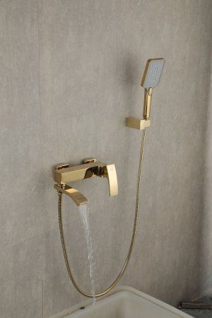 Смеситель для ванны Gappo G3207-3, однорычажный, золото