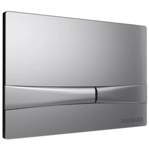 Кнопка смыва Berges Novum F2 040052 для инсталляции, матовый хром