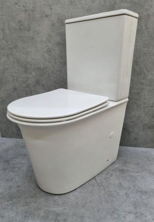 Унитаз напольный  Ceramalux 1223А, белый глянец