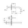 Смеситель Grohe Atrio 19918AL3 для раковины тёмный графит матовый