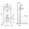 Система инсталляции OLI 74 PLUS 601824 для подвесного унитаза