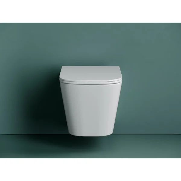 Унитаз подвесной Ceramica Nova Union CN4009T безободковый, торнадо, с сиденьем микролифт, белый