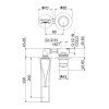Смеситель для раковины Webert ONE-B NB830606741, белый/сталь
