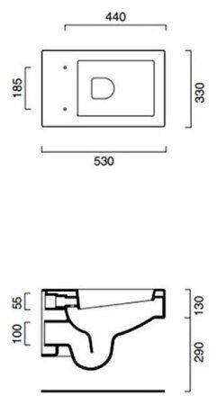 Унитаз подвесной Catalano Verso 53