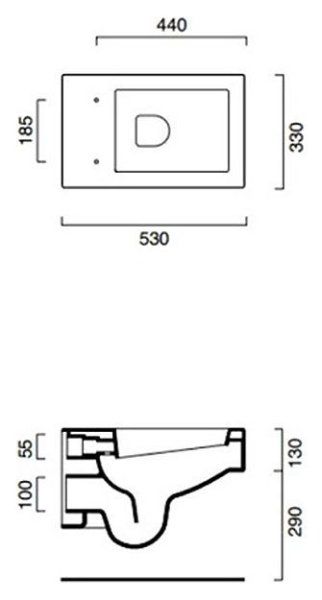 Унитаз подвесной Catalano Verso 53