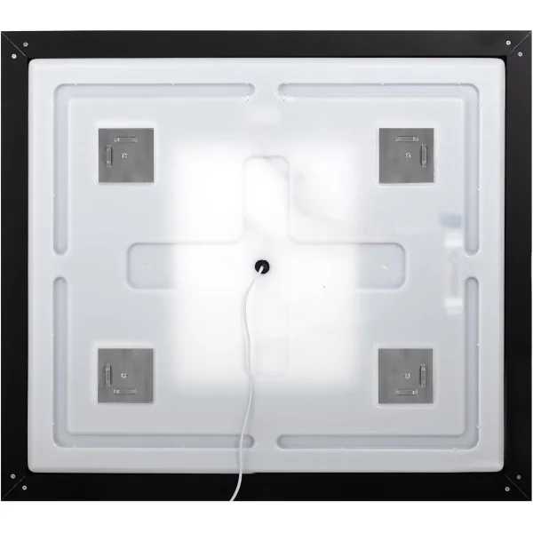 Зеркало BelBagno Kraft SPC-KRAFT-1200-800-LED-TCH-WARM-NERO 120x80 см, с LED-подсветкой, сенсорным выключателем, антизапотеванием, черный