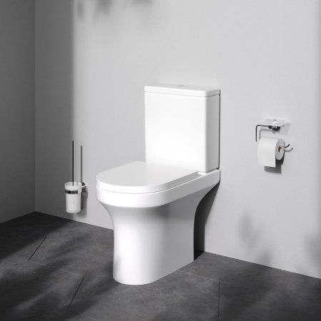 Унитаз-компакт без ободка с сиденьем микролифт AM.PM X-joy C85A8601SC