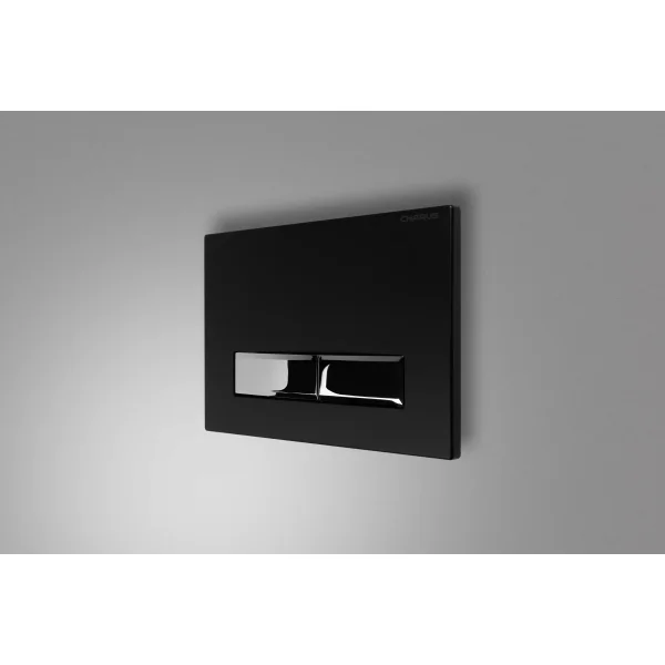 Кнопка смыва Charus Raiden FP.321.BBN.01 для инсталляции, черный матовый/хром