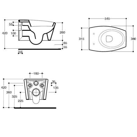 Унитаз подвесной Simas Duemilasette DU18