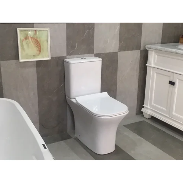 Унитаз-компакт Ceruttispa Vettore CT7192 безободковый, с сиденьем микролифт, белый