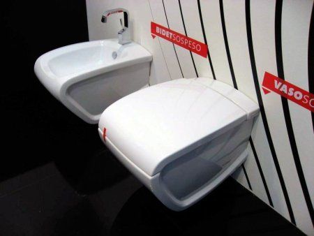 Унитаз подвесной Hidra Ceramica Hi-line белый с черным