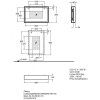 Зеркало Geberit Citterio 835690000  88 с подсветкой светлый дуб