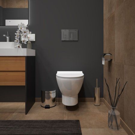 Унитаз подвесной Teymi Ritta безободковый, сиденье микролифт T40809